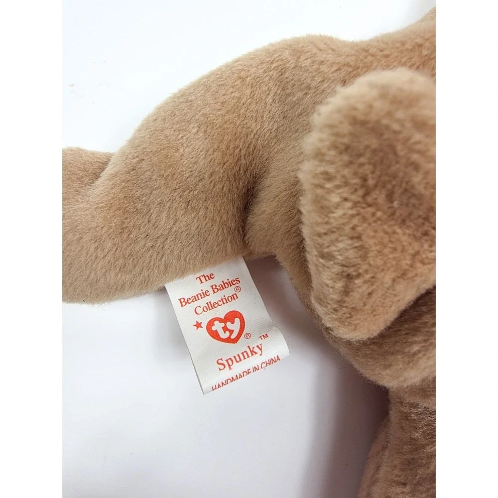 TY Beanie Babies 1997 Spunky The Light brown Cocker Spaniel‎ Dog w/Tags Vintage